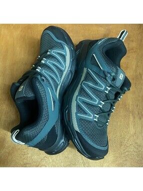 Salomon Pathfinder Shoes Womens Sz 9 Green Contagrip Hiking Sneakers *No Insoles